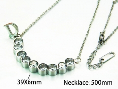 HY Stainless Steel 316L Necklaces (Crystal)-HY93N0091OX