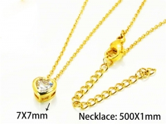 HY Wholesale Popular CZ Necklaces (Love Style)-HY54N0616LLU