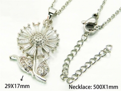 HY Wholesale Popular Crystal Zircon Necklaces (Crystal)-HY54N0484OA