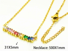 HY Wholesale Popular CZ Necklaces (Crystal)-HY54N0629HIS