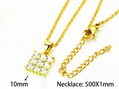 HY Wholesale Popular CZ Necklaces (Crystal)-HY54N0598OQ