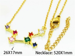 HY Wholesale Popular CZ Necklaces (Constellation)-HY54N0669MLZ