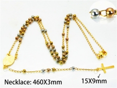 HY Stainless Steel 316L Necklaces (Religion Style)-HY76N0422OL