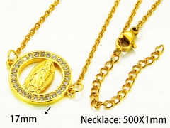 HY Wholesale Popular CZ Necklaces (Religion Style)-HY54N0489MZ