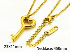 HY Stainless Steel 316L Necklaces (Love Style)-HY93N0113MT