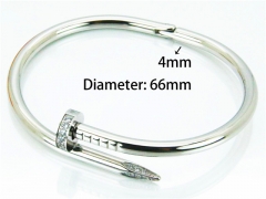 HY Stainless Steel 316L Bangle (Crystal)-HY14B0162HLZ