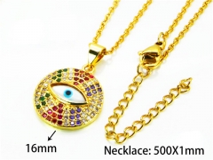 HY Wholesale Popular CZ Necklaces (Eyes style)-HY54N0517HIA