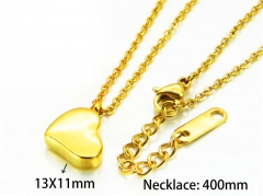 HY Stainless Steel 316L Necklaces (Love Style)-HY93N0176MF