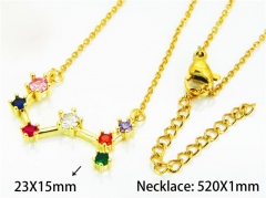 HY Wholesale Popular CZ Necklaces (Constellation)-HY54N0664ML