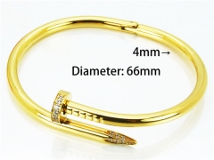HY Stainless Steel 316L Bangle (Crystal)-HY14B0163HNL