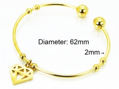 HY Jewelry Wholesale Stainless Steel 316L Bangle (PDA Style)-HY89B0032JLE