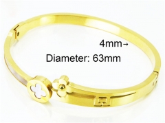 HY Stainless Steel 316L Bangle (Natural shell)-HY80B0827HOX