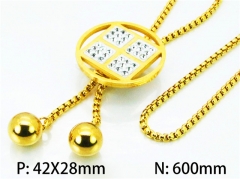HY Stainless Steel 316L Necklaces-HY02N0126HIC