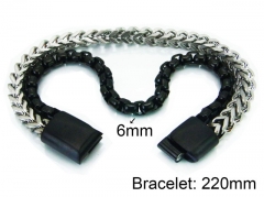 HY Stainless Steel 316L Bracelets (Titanium steel)-HY28B0067JSS