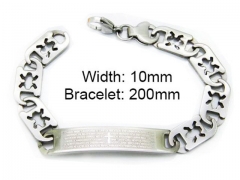 HY Stainless Steel 316L Bracelets (ID Bracelet)-HY55B0002M5