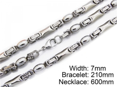 HY Stainless Steel 316L Necklaces Bracelets (Steel Color)-HY55S0043I00