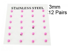 HY Stainless Steel 316L Ball Earrings-HY70E0523HIZ
