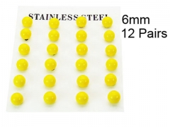 HY Stainless Steel 316L Ball Earrings-HY70E0536HJA