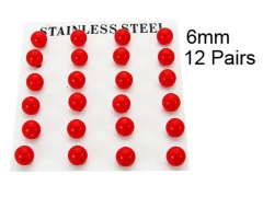 HY Stainless Steel 316L Ball Earrings-HY70E0521HJT