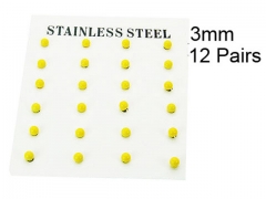 HY Stainless Steel 316L Ball Earrings-HY70E0533HIB