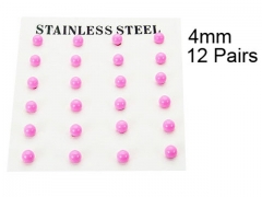 HY Stainless Steel 316L Ball Earrings-HY70E0524HID