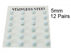 HY Stainless Steel 316L Ball Earrings-HY70E0540HJA