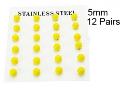 HY Stainless Steel 316L Ball Earrings-HY70E0535HJS
