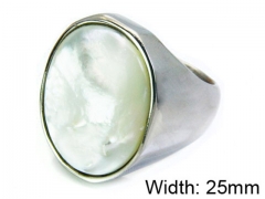 HY Stainless Steel 316L Lady Shell Rings-HY15R0854HNZ