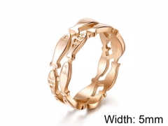 HY Jewelry Titanium Steel Popular Rings-HY007R0198OL