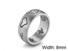 HY Jewelry Titanium Steel Popular Rings-HY007R0212MD