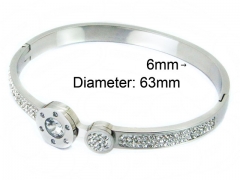HY Wholesale Stainless Steel 316L Bangle(Crystal)-HY80B0865HLD