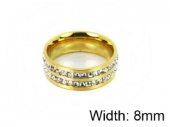 HY Wholesale Stainless Steel 316L CZ Rings-HY009R0018ND