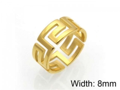 HY Jewelry Wholesale Stainless Steel 316L Hollow Rings-HY0041R0040