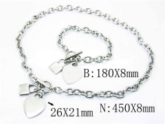 HY Stainless Steel 316L Necklaces Bracelets (Steel Color)-HY40S0289INE