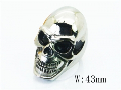 HY Stainless Steel 316L Man Skull Rings-HY28R0016H0B