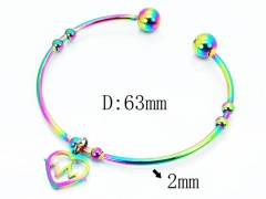 HY Jewelry Wholesale Stainless Steel 316L Bangle (Colorful)-HY58B0410KLB