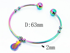 HY Jewelry Wholesale Stainless Steel 316L Bangle (Colorful)-HY58B0430KLW