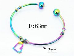 HY Jewelry Wholesale Stainless Steel 316L Bangle (Colorful)-HY58B0434KLX