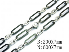 HY 316L Stainless Steel Necklaces Bracelets Sets-HY40S0306JIX