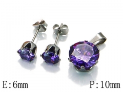 HY Wholesale 316 Stainless Steel jewelry Set-HY21S0013IJV