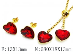 HY Wholesale jewelry Heart shaped Set-HY85S0210HHE
