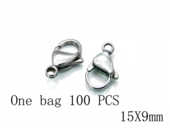 HY Wholesale 316L Stainless Steel Lobster Claw Clasp-HY73A0009IJZ