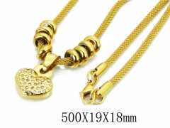 HY Wholesale 316L Stainless Steel Necklace-HY41N0017HJX