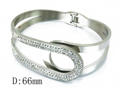 HY Wholesale Stainless Steel 316L Bangle(Crystal)-HY19B0001IQQ