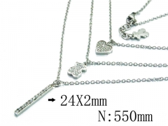 HY Stainless Steel 316L Necklaces (Bear Style)-HY90N0143ILC
