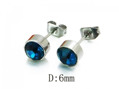 HY Stainless Steel Small Crystal Stud-HY81E0128HL