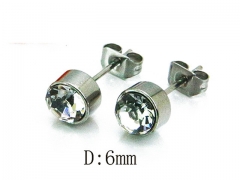 HY Stainless Steel Small Crystal Stud-HY81E0125HL