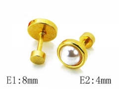 HY Stainless Steel Pearl Earrings-HY21E0061HN