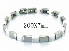 HY Stainless Steel 316L Bracelets (Ceramics Health)-HY36B0176ILS