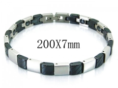 HY Stainless Steel 316L Bracelets (Ceramics Health)-HY36B0177ILX